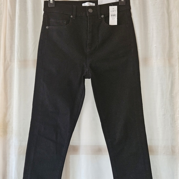 NWT LOFT THE SKINNY HIGH RISE REGULAR FIT JEANS WOMEN'S SIZE 25/0 - Picture 4 of 8